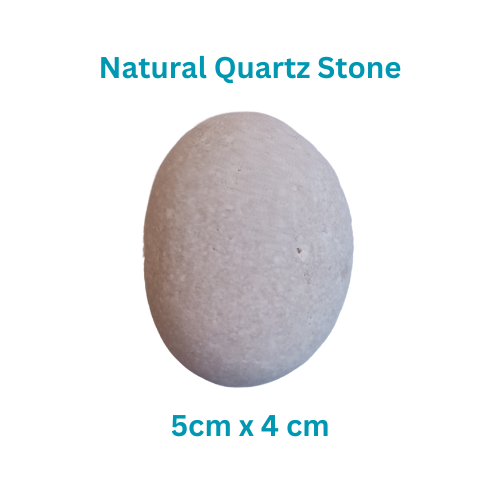 Natural Grecian Sea White Quartz Beach Stone - Healing Energy, Meditation Aid, Spiritual Cleansing - Handpicked Gemstone