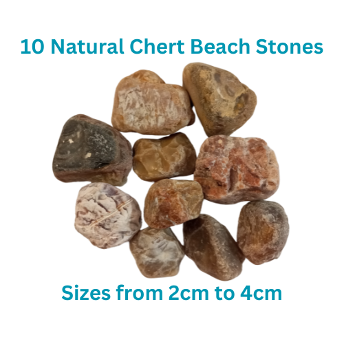10 Natural Grecian Sea Agate Beach Stones for Tumbling -Healing Energy, Meditation Aid, Spiritual Cleansing - Handpicked Gemstone